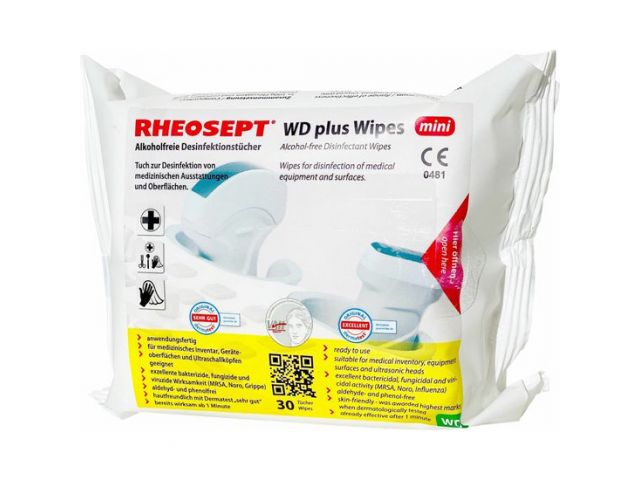 Rheosept WD Plus wipes mini 20x18 cm - 24 pak à 30 st.