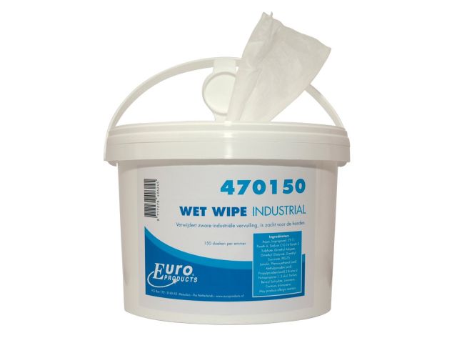 470150 Industrial Wetwipe handcleaner, 4 x 150 st.