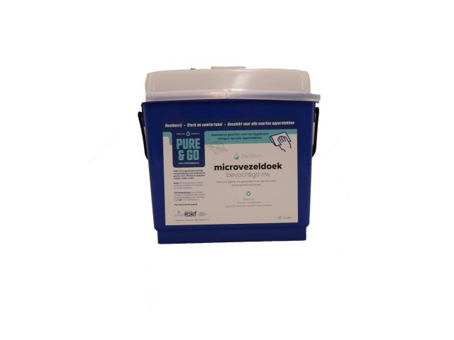 PURE afsluitbare emmer 4 L blauw tbv PURE & GO wipes