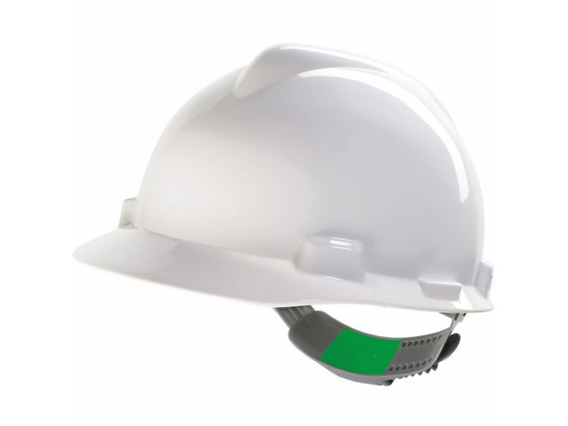 MSA V-Gard veiligheidshelm wit met Push-Key binnenwerk