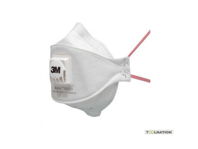 3M Fijnstofmasker FFP3S+ventiel 9332+ (10 st.)