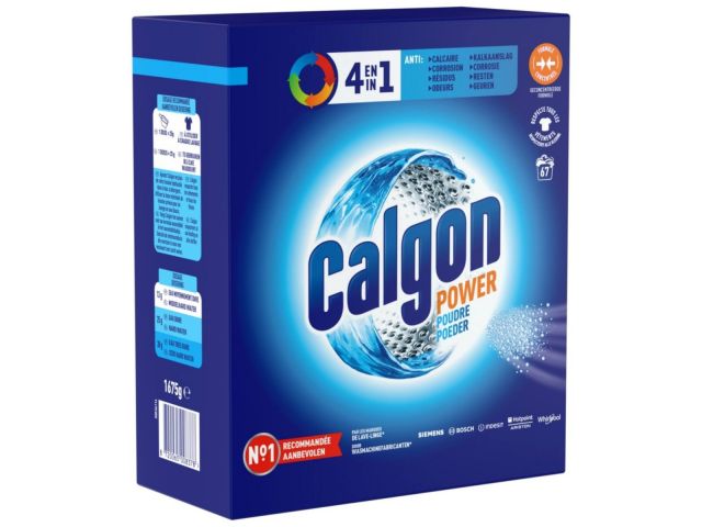 CALGON 4 in 1 Wasmachinereiniger/anti-kalk 6 x 1,675 kg